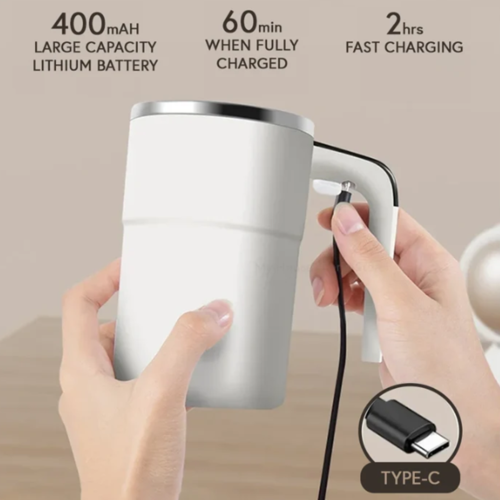 Taza auto-mezcladora inteligente/recargable