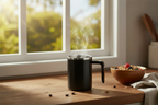 Black Self-Stirring Coffee Mug Hero